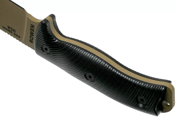 Couteau Esee 6 6PDE-001 lame acier carbone 16,5cm manche G10 noir + étui