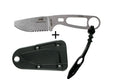 Couteau Esee Imlay ESEE-IMLAY lame semi-dentée 6,2cm manche ajouré inox + étui noir