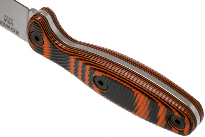 Couteau Esee Xancudo XAN2-006 lame acier inox 7,5cm manche G10 orange et noir + étui