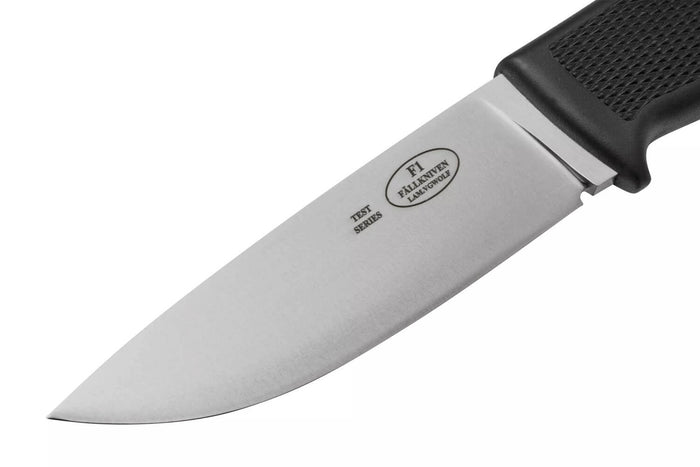 Couteau Fallkniven F1 VGWolf Swedish Air Force lame 9,7cm manche thermorun noir + étui en cuir