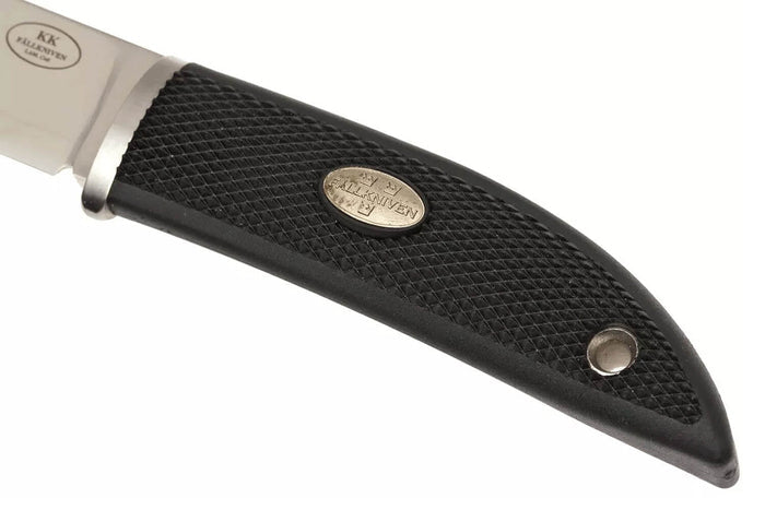 Couteau Fallkniven Kolt Knife KK lame 8,5cm manche thermorun noir + étui en zytel/cuir