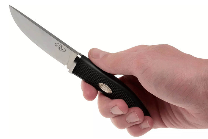 Couteau Fallkniven Kolt Knife KK lame 8,5cm manche thermorun noir + étui en zytel/cuir