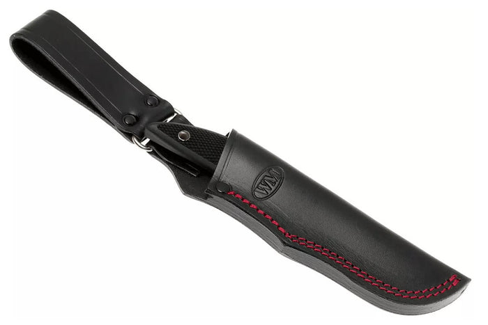 Couteau Fallkniven Kolt Knife KK lame 8,5cm manche thermorun noir + étui en zytel/cuir