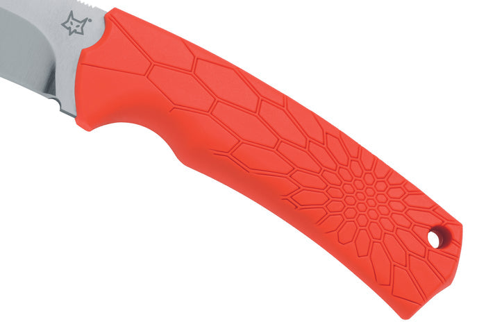 Couteau Fox Core Orange FX.607OR lame 10cm manche polypropylène/caoutchouc + étui en nylon
