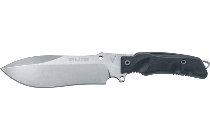Couteau Fox Military Rimor FX.9CM07 17,5cm manche nylon/fibres de verre noir + étui