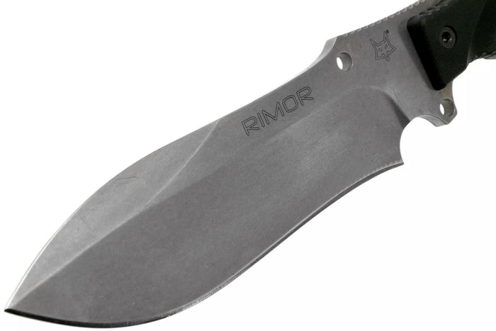 Couteau Fox Military Rimor FX.9CM07 17,5cm manche nylon/fibres de verre noir + étui