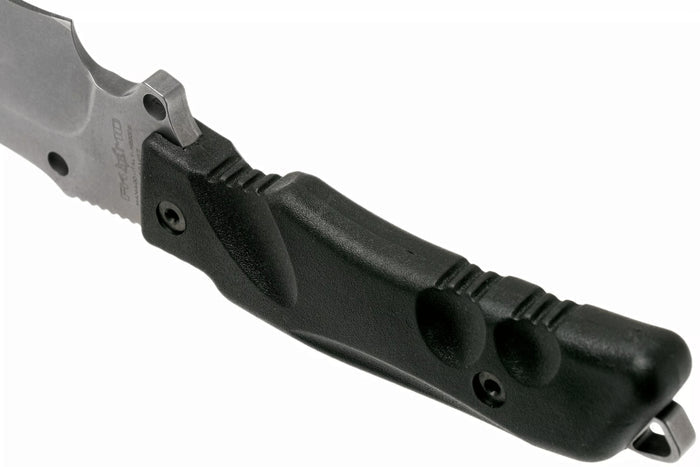 Couteau Fox Military Rimor FX.9CM07 17,5cm manche nylon/fibres de verre noir + étui