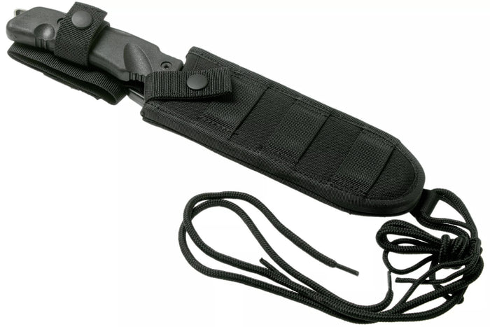 Couteau Fox Military Rimor FX.9CM07 17,5cm manche nylon/fibres de verre noir + étui