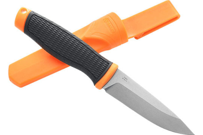Couteau Ganzo G806 GG806OR lame 9,8cm manche en polymère noir/orange