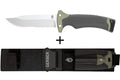 Couteau Gerber New Ultimate GE001830 lame semi-dentée 12cm manche en polypropylène + étui en nylon