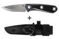 Couteau Gerber Principle Black GE001659 lame en acier 7,8cm manche caoutchouc + étui en kydex noir