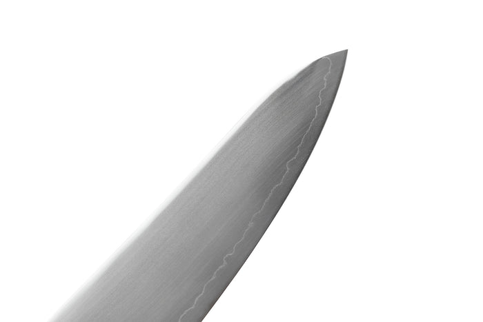 Couteau gyuto 21cm japonais artisanal Wusaki Hikari SLD manche bubinga