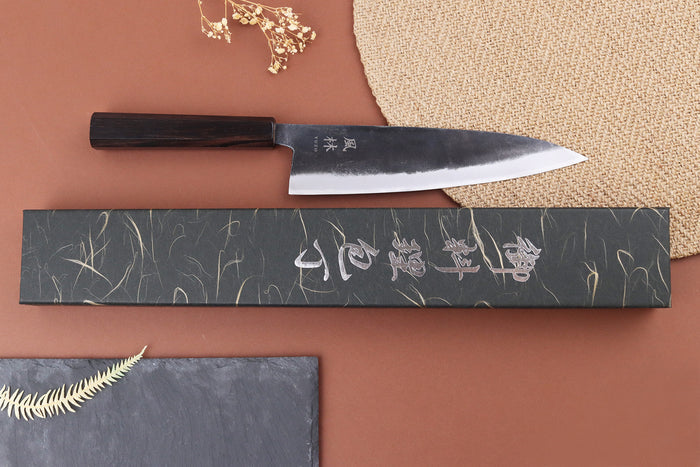 Couteau gyuto 21cm japonais artisanal Yuzo Shinju BS2