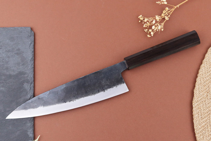 Couteau gyuto 21cm japonais artisanal Yuzo Shinju BS2