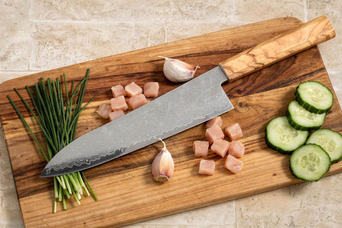 Couteau gyuto 21cm japonais Yuzo Ryuho Damas SG2