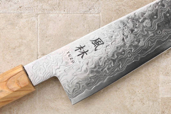 Couteau gyuto 21cm japonais Yuzo Ryuho Damas SG2