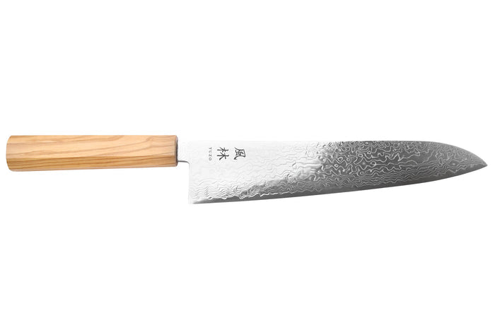 Couteau gyuto 24cm japonais Yuzo Ryuho Damas SG2