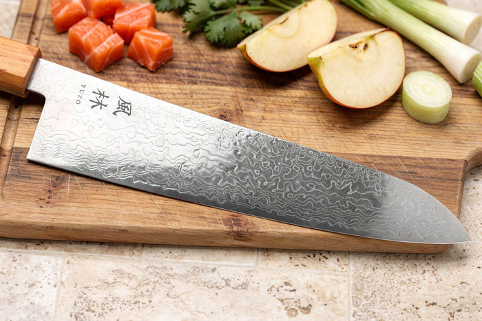 Couteau gyuto 24cm japonais Yuzo Ryuho Damas SG2