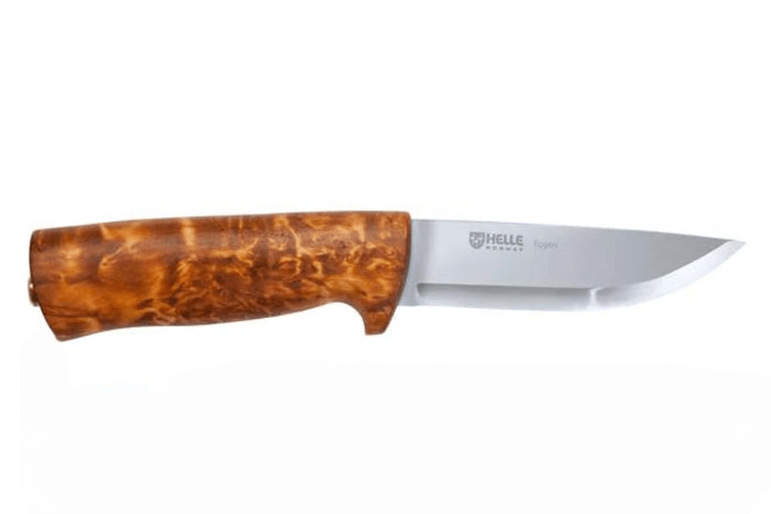 Couteau Helle Eggen H201075 lame en acier inox 10cm manche en bouleau + étui en cuir