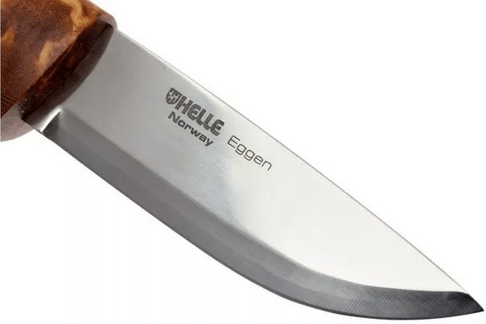 Couteau Helle Eggen H201075 lame en acier inox 10cm manche en bouleau + étui en cuir