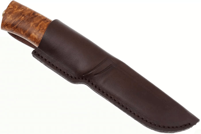 Couteau Helle Eggen H201075 lame en acier inox 10cm manche en bouleau + étui en cuir