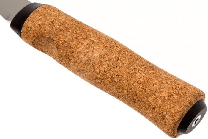 Couteau Helle Hellefisk H120 lame en inox 12,3cm manche en liège + étui en cuir