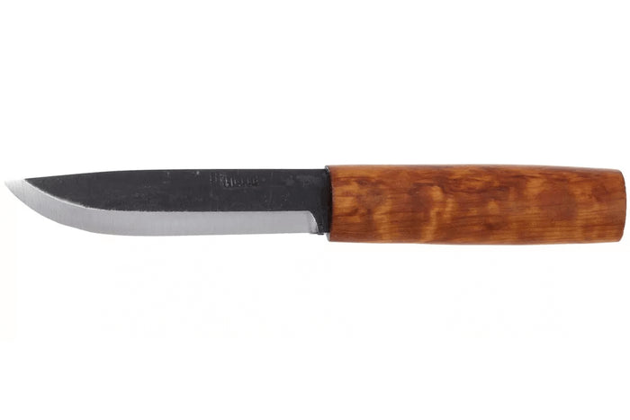 Couteau Helle Viking H096 lame en acier carbone 11cm manche en bois de bouleau + étui en cuir