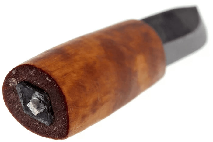 Couteau Helle Viking H096 lame en acier carbone 11cm manche en bois de bouleau + étui en cuir