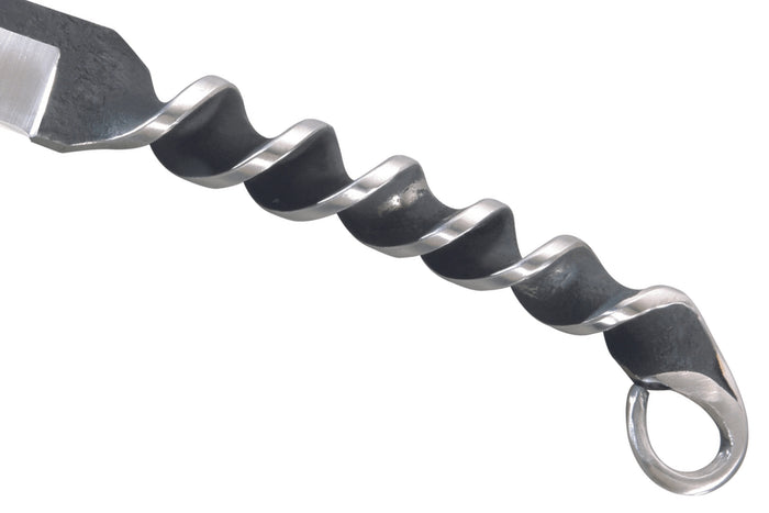 Couteau Herbertz 102011 lame 10,3cm manche torsadé en inox avec étui