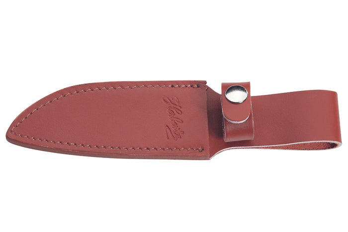 Couteau Herbertz 102913 lame damassée 12,1cm manche en bois riveté avec étui