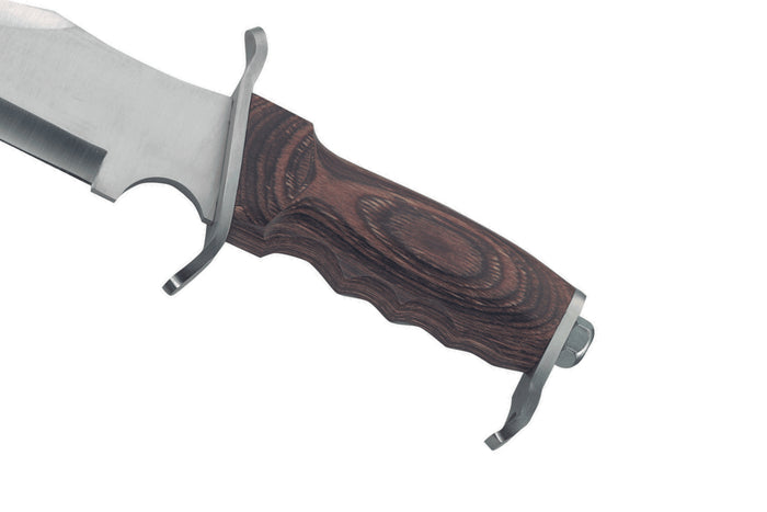 Couteau Herbertz 103727 lame en inox 27cm manche en bois de pakka avec étui