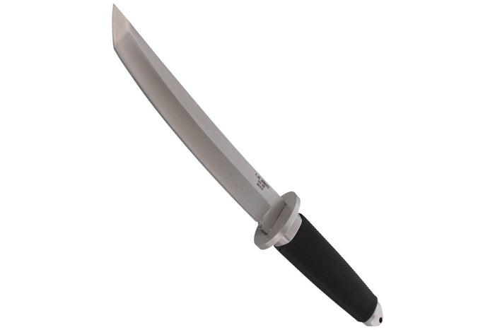 Couteau Herbertz 581318 lame tanto 18cm manche caoutchouc noir + étui en cuir