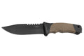 Couteau Herbertz 585412 lame 11,7cm manche caoutchouc/polymère avec brise vitre + étui