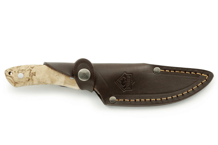 Couteau Puma IP Abedul 309711 lame 10,2cm manche bouleau/cocobolo + étui en cuir