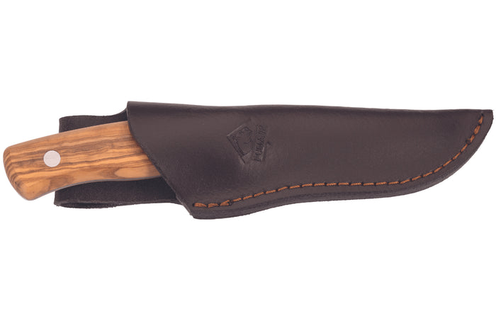 Couteau Puma IP Alicante Olive 328310 lame 10,3cm manche olivier + étui en cuir