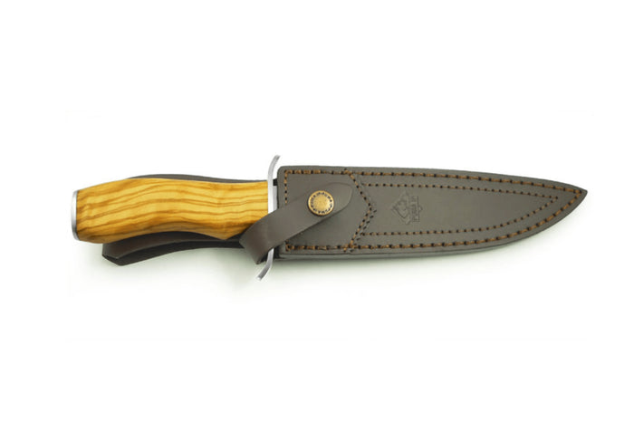 Couteau Puma IP Cachetero 304117 lame 17,3cm manche olivier + étui en cuir