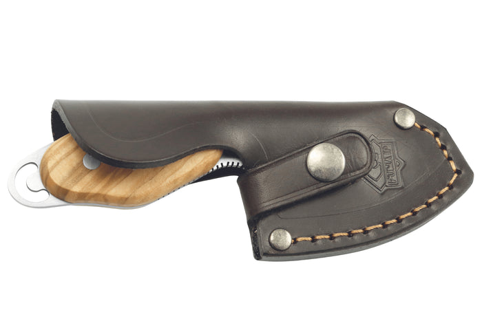 Couteau Puma IP Capo Olive 307107 lame 6,5cm manche olivier + étui en cuir