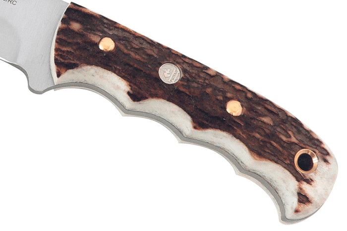 Couteau Puma IP Catamount Stag II 304211 lame 11,1cm manche bois de cerf + étui en cuir