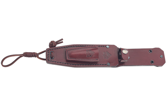 Couteau Puma IP Chispero 335615 lame 15cm manche bois de bocote + étui en cuir + allume-feu