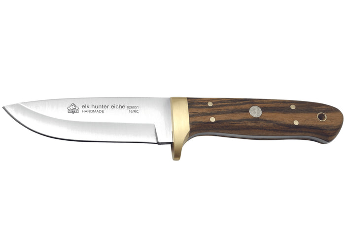 Couteau Puma IP Elk Hunter Eiche 304510 lame 10,5cm manche chêne + étui en cuir