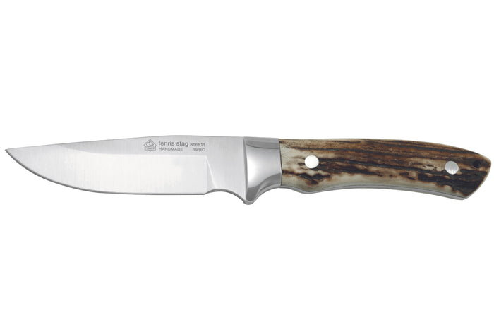 Couteau Puma IP Fenris Stag 306811 lame 10,3cm manche bois de cerf + étui en cuir