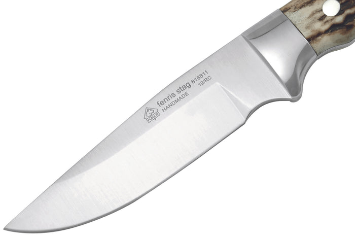 Couteau Puma IP Fenris Stag 306811 lame 10,3cm manche bois de cerf + étui en cuir