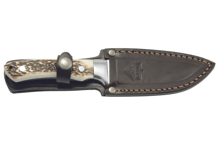 Couteau Puma IP Fenris Stag 306811 lame 10,3cm manche bois de cerf + étui en cuir