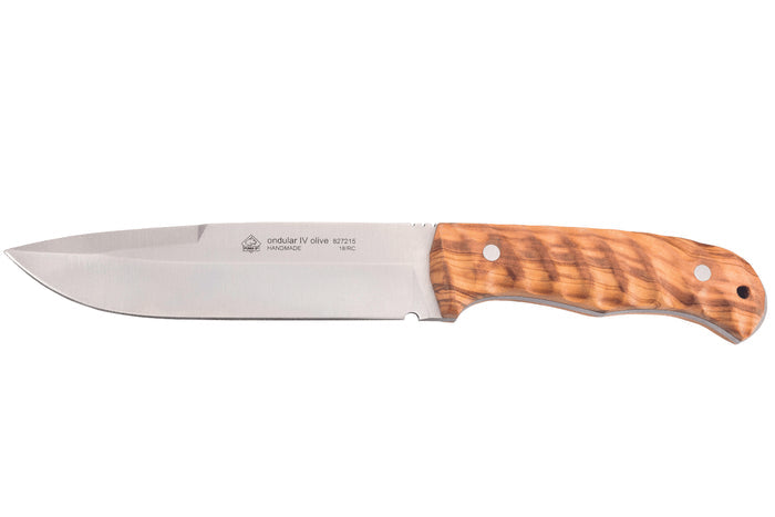 Couteau Puma IP Ondular IV 267215 lame 15cm manche olivier + étui en cuir
