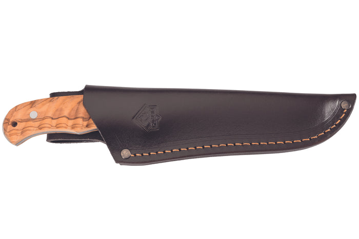 Couteau Puma IP Ondular IV 267215 lame 15cm manche olivier + étui en cuir