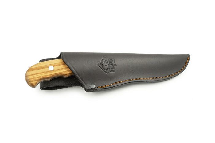 Couteau Puma IP Outdoor Hunter Olive 332211 lame 10,6cm manche olivier + étui en cuir