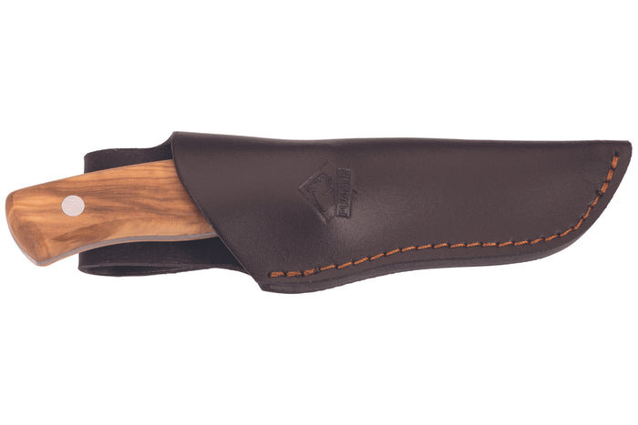 Couteau Puma IP Valencia Olive 328410 lame 9,3cm manche olivier + étui en cuir