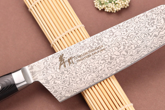 Couteau kengata 19cm japonais Sakai Takayuki Coreless Damascus