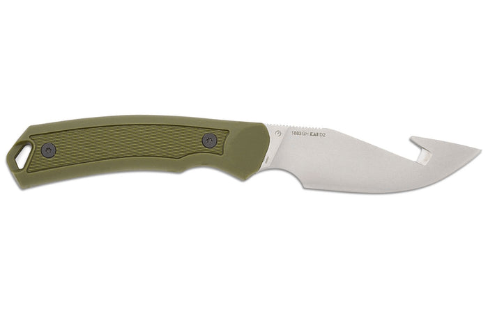 Couteau Kershaw Deschutes Skinner Gut Hook 1883GH lame en inox 10cm + étui