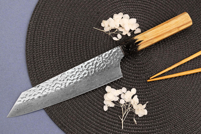 Couteau kiritsuke 19cm japonais Sakai Takayuki Kashi Urushi VG10 damas